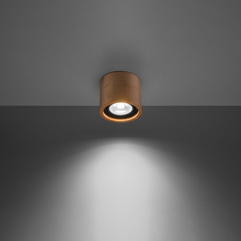 Sollux Lighting Plafon BASIC 1 naturalne drewno