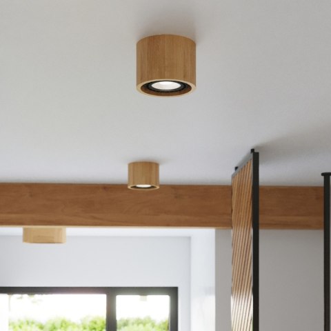 Sollux Lighting Plafon BASIC 1 naturalne drewno