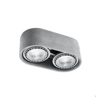 Sollux Lighting Plafon BASIC 2 beton