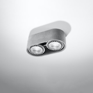 Sollux Lighting Plafon BASIC 2 beton