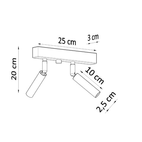 Sollux Lighting Plafon EYETECH 2 biały