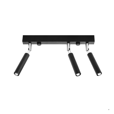 Sollux Lighting Plafon EYETECH 3 czarny