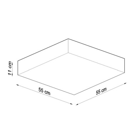 Sollux Lighting Plafon HORUS 55 biały