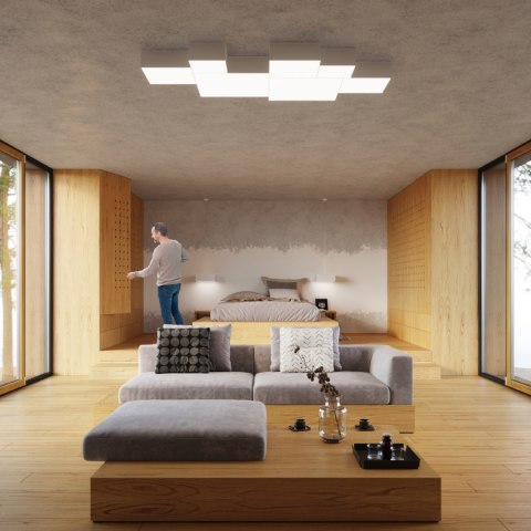 Sollux Lighting Plafon HORUS 55 biały