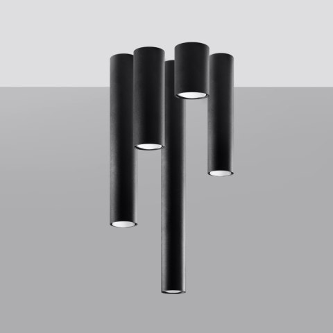 Sollux Lighting Plafon LAGOS 60 czarny