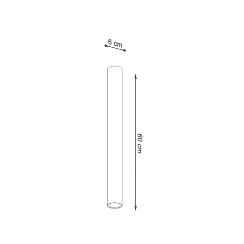 Sollux Lighting Plafon LAGOS 60 czarny