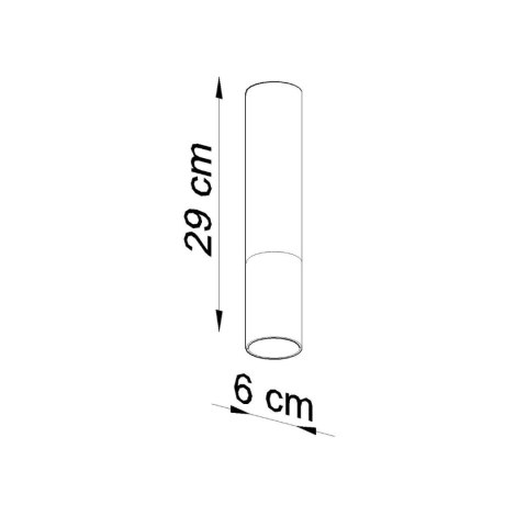 Sollux Lighting Plafon LOOPEZ czarny/miedź