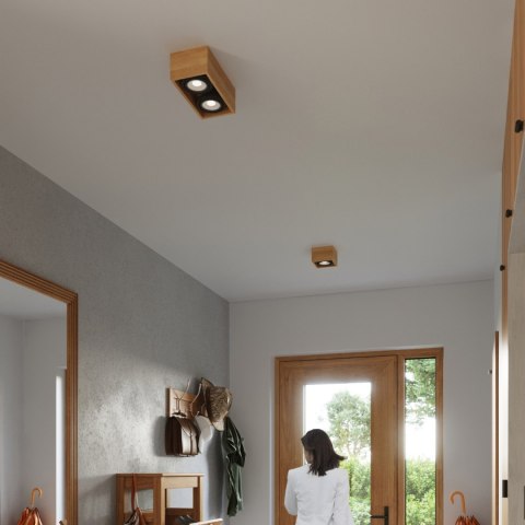 Sollux Lighting Plafon QUATRO 1 naturalne drewno