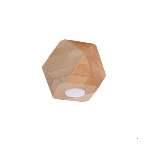 Sollux Lighting Plafon WOODY 1 naturalne drewno