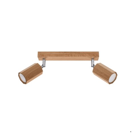 Sollux Lighting Plafon ZEKE 2 dąb