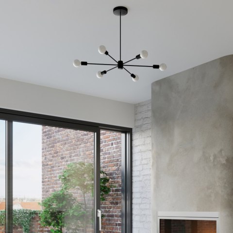 Sollux Lighting Żyrandol LANGO 5 czarny