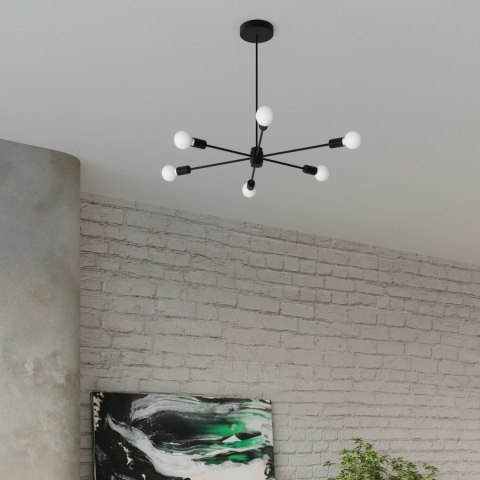 Sollux Lighting Żyrandol LANGO 5 czarny
