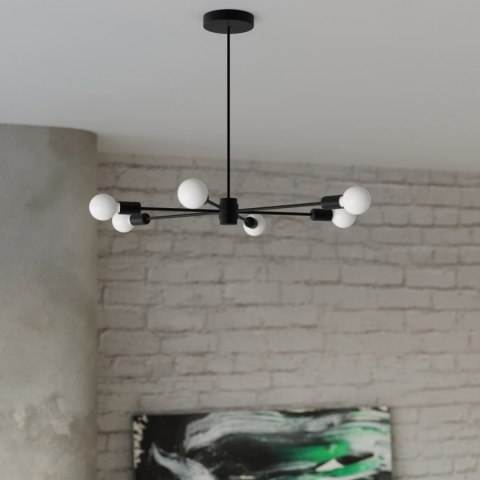 Sollux Lighting Żyrandol LANGO 5 czarny