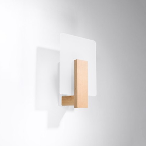 Sollux Lighting Kinkiet LAPPO naturlane drewno