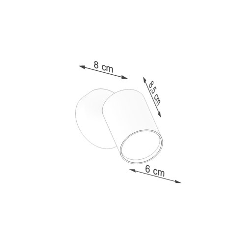 Sollux Lighting Kinkiet LEMMI 1 biały
