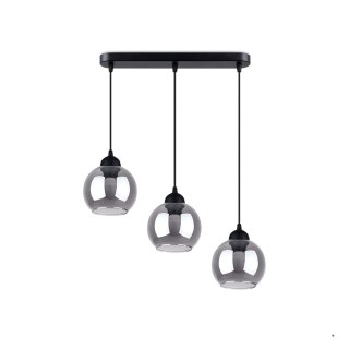 Sollux Lighting Lampa wisząca ALINO 3 czarna