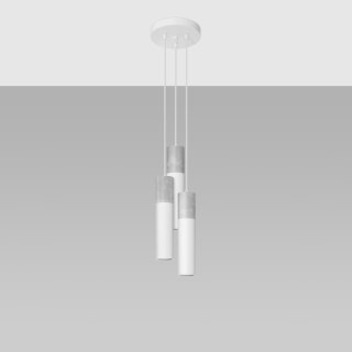 Sollux Lighting Lampa wisząca BORGIO 3P biały