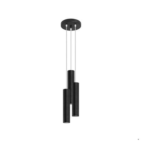 Sollux Lighting Lampa wisząca LAGOS 3P czarny