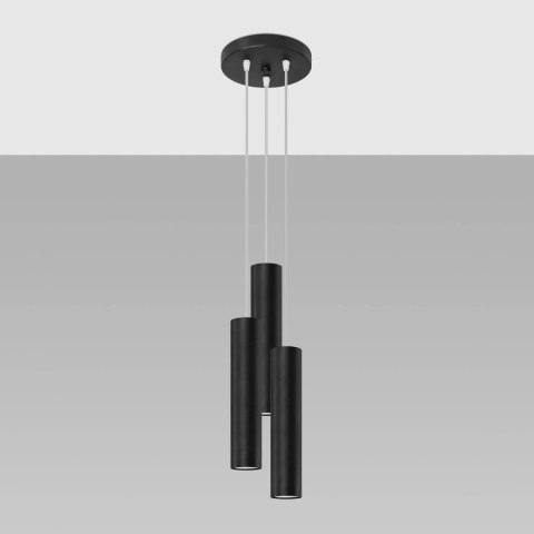 Sollux Lighting Lampa wisząca LAGOS 3P czarny