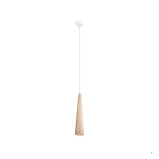 Sollux Lighting Lampa wisząca SULA 1 naturalne drewno