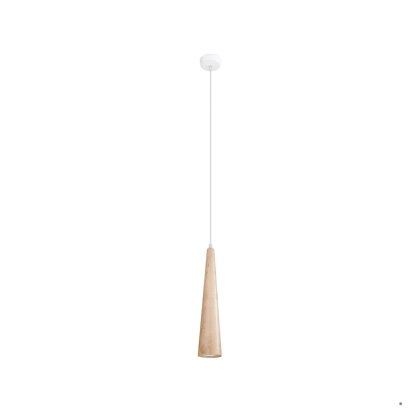 Sollux Lighting Lampa wisząca SULA 1 naturalne drewno