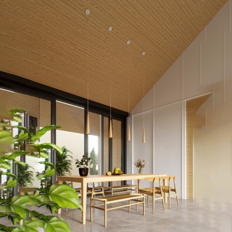 Sollux Lighting Lampa wisząca SULA 3P naturalne drewno