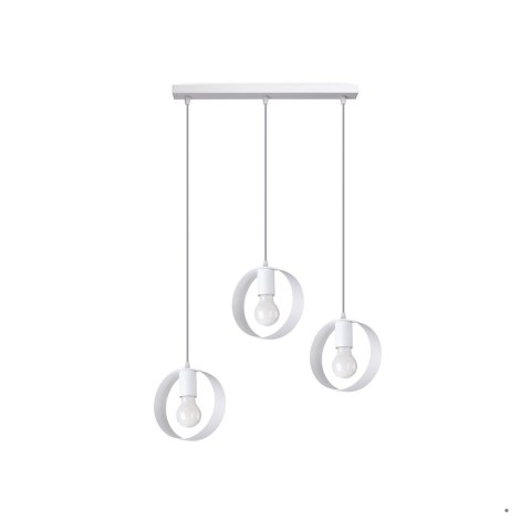 Sollux Lighting Lampa wisząca TITRAN 3 biała