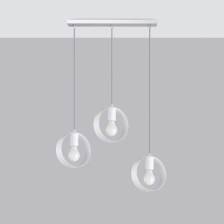 Sollux Lighting Lampa wisząca TITRAN 3 biała