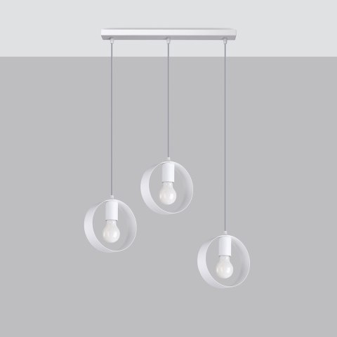 Sollux Lighting Lampa wisząca TITRAN 3 biała