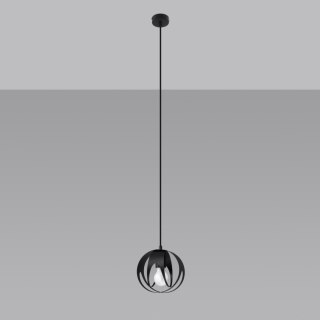 Sollux Lighting Lampa wisząca TULOS 1 czarna