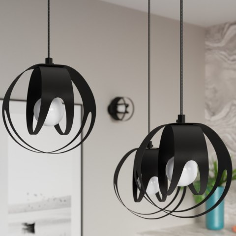 Sollux Lighting Lampa wisząca TULOS 3L czarna