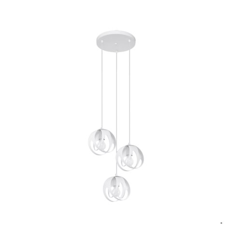 Sollux Lighting Lampa wisząca TULOS 3P biała