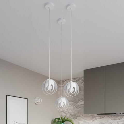 Sollux Lighting Lampa wisząca TULOS 3P biała