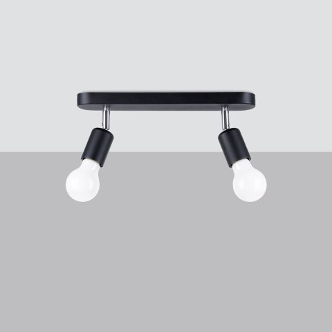 Sollux Lighting Plafon FORNES 2 czarny