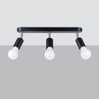 Sollux Lighting Plafon FORNES 3 czarny