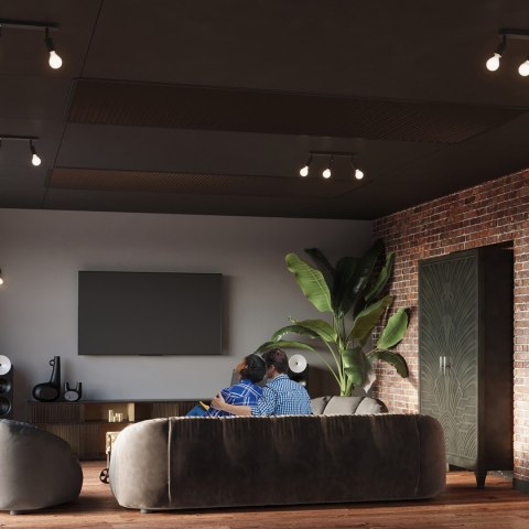Sollux Lighting Plafon FORNES 3 czarny
