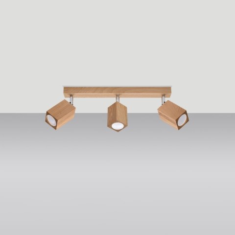 Sollux Lighting Plafon KEKE 3 dąb