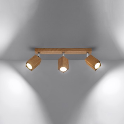 Sollux Lighting Plafon KEKE 3 dąb
