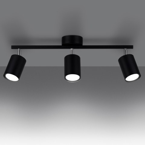 Sollux Lighting Plafon LEMMI 3 czarny