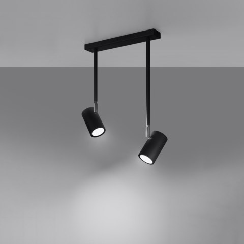 Sollux Lighting Plafon NORANO 2 czarny