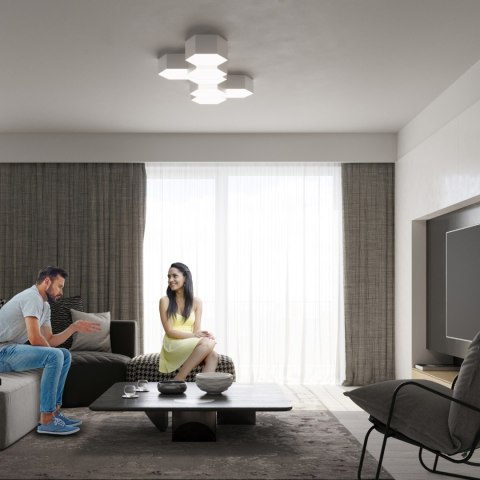 Sollux Lighting Plafon SUNDE 13 biały