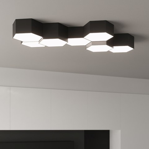 Sollux Lighting Plafon SUNDE 15 czarny