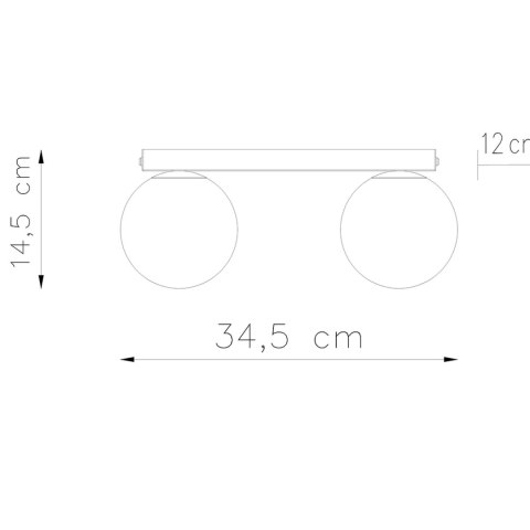 Sollux Lighting Plafon YOLI 2 biały