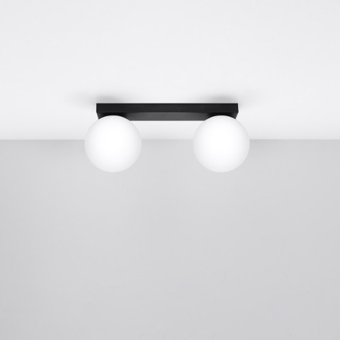 Sollux Lighting Plafon YOLI 2 czarny