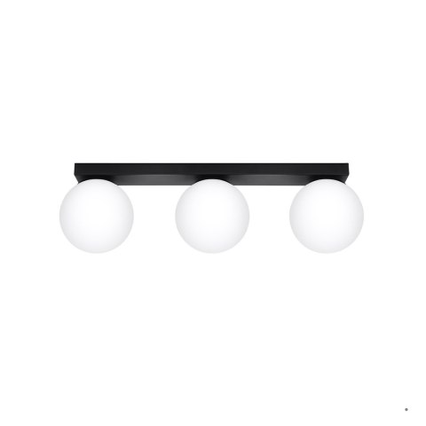 Sollux Lighting Plafon YOLI 3 czarny
