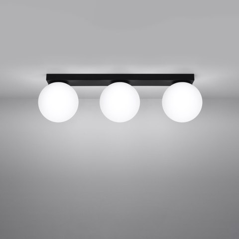 Sollux Lighting Plafon YOLI 3 czarny