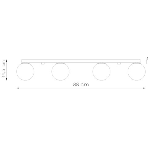 Sollux Lighting Plafon YOLI 4 biały