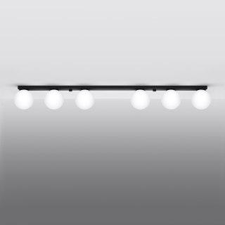 Sollux Lighting Plafon YOLI 6 czarny