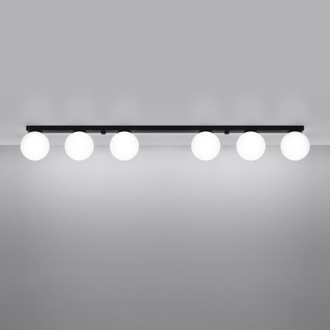 Sollux Lighting Plafon YOLI 6 czarny