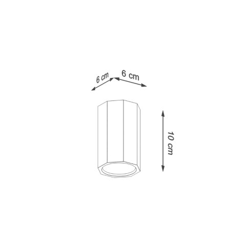 Sollux Lighting Plafon ZEKE 10 dąb